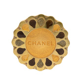 シャネル ロゴ ブローチ ゴールド メッキ レディース CHANEL 【中古】