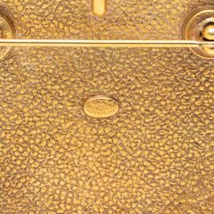 シャネル ロゴ ブローチ ゴールド メッキ レディース CHANEL 【中古】