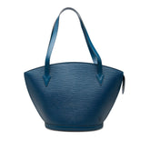 ルイ ヴィトン エピ サンジャック ショッピング トートバッグ ショルダーバッグ M52265 トレドブルー レザー レディース LOUIS VUITTON 【中古】