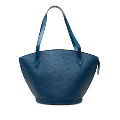 ルイ ヴィトン エピ サンジャック ショッピング トートバッグ ショルダーバッグ M52265 トレドブルー レザー レディース LOUIS VUITTON 【中古】