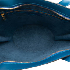 ルイ ヴィトン エピ サンジャック ショッピング トートバッグ ショルダーバッグ M52265 トレドブルー レザー レディース LOUIS VUITTON 【中古】