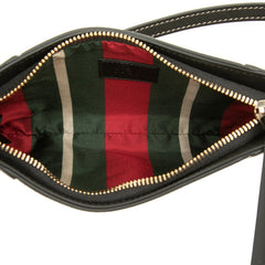 グッチ GGエンブレム GGスプリーム ハンドバッグ ワンショルダーバッグ 820696 ベージュ ブラック PVC レザー レディース GUCCI 中古