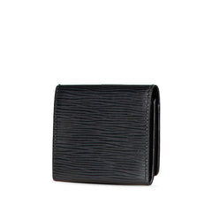 ルイ ヴィトン エピ アンヴェロップ カルト ヴィジット カードケース 名刺入れ M56582 ノワール ブラック レザー レディース LOUIS VUITTON 【中古】