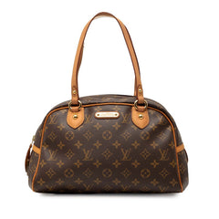 ルイ ヴィトン モノグラム モントルグイユPM ハンドバッグ M95565 ブラウン PVC レザー レディース LOUIS VUITTON 【中古】
