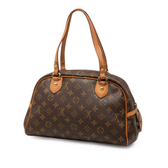 ルイ ヴィトン モノグラム モントルグイユPM ハンドバッグ M95565 ブラウン PVC レザー レディース LOUIS VUITTON 【中古】