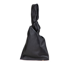 ボッテガヴェネタ ミニ ザ ツイスト ハンドバッグ クラッチバッグ ブラック レザー レディース BOTTEGAVENETA 【中古】