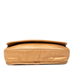 シャネル マトラッセ ワイルドステッチ ヴィンテージ 斜め掛け ショルダーバッグ ゴールド レザー レディース CHANEL 【中古】