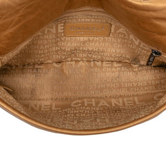 シャネル マトラッセ ワイルドステッチ ヴィンテージ 斜め掛け ショルダーバッグ ゴールド レザー レディース CHANEL 【中古】