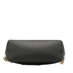 マイケルコース 斜め掛け チェーン ショルダーバッグ 35H7GY3C2L ブラック PVC レディース Michael Kors 【中古】