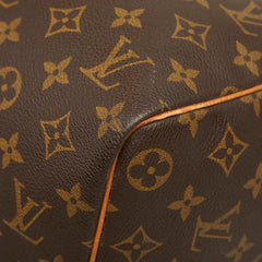 ルイ ヴィトン モノグラム キーポル45 ボストンバッグ ハンドバッグ M41428 ブラウン PVC レザー レディース LOUIS VUITTON 中古