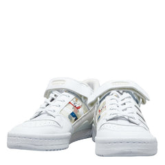 アディダス ディズニーコラボ フォーラム ロー スニーカー GW9535 ホワイト レザー メンズ adidas 【中古】