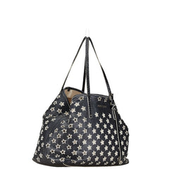ジミーチュウ スター ハンドバッグ トートバッグ ブラック ホワイト レザー レディース JIMMY CHOO 【中古】