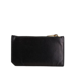 サンローラン フラグメント ジップカードケース ブラック レザー レディース SAINT LAURENT 【中古】