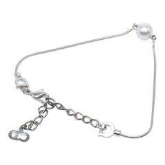 ディオール パール ブレスレット シルバー フェイクパール メタル レディース Dior 【中古】