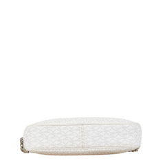 マイケルコース シグネチャー 斜め掛け ショルダーバッグ 32S7SJSC7B ホワイト PVC レザー レディース Michael Kors 【中古】