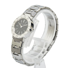 ブルガリ ブルガリブルガリ 腕時計 BB23SS クオーツ ブラック文字盤 ステンレススチール レディース BVLGARI 【中古】