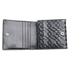 フルラ MAN SIRIO マン シリオ 三つ折り財布 ブラック レザー メンズ Furla 【中古】
