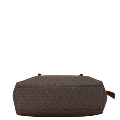 マイケルコース シグネチャー トートバッグ ショルダーバッグ 2WAY ブラウン PVC レザー レディース Michael Kors 【中古】