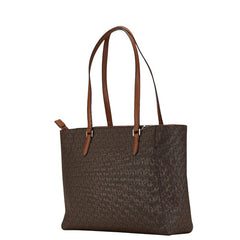 マイケルコース シグネチャー トートバッグ ショルダーバッグ 2WAY 35F3GCFT9T ブラウン レザー レディース Michael Kors 【中古】