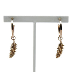 コーチ 羽 モチーフ ピアス ゴールド メッキ レディース COACH 【中古】