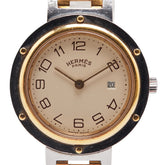 エルメス クリッパー 腕時計 クオーツ ステンレススチール メッキ レディース HERMES 【中古】