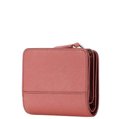 マークジェイコブス ブランデッド ミニ 二つ折り財布 コンパクトウォレット ピンク PVC レザー レディース MARC JACOBS 【中古】