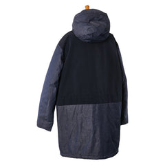 アルマーニエクスチェンジ コート サイズ:M 6KZLL7 ZDCNZ ネイビー ブラック コットン ナイロン 中綿 メンズ ARMANI EXCHANGE 【中古】
