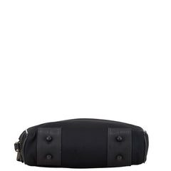 モンブラン セカンドバッグ クラッチバッグ ブラック キャンバス レザー メンズ MONTBLANC 【中古】