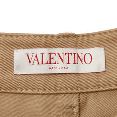 ヴァレンチノ スタッズ ショートパンツ ショーツ サイズ:36 ベージュ コットン ポリウレタン レディース Valentino 【中古】