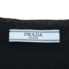 プラダ Vネック ニット サイズ:38 ブラック ウール レディース PRADA 【中古】
