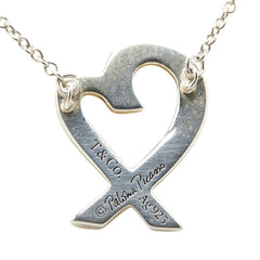 ティファニー パロマ ピカソ ラビングハート ネックレス SV925 シルバー レディース TIFFANY&Co. 【中古】