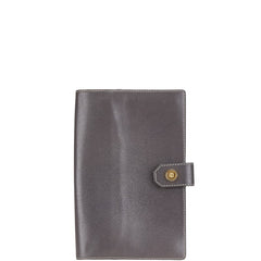ロエベ アナグラムロゴ パスポートケース グレー レザー レディース LOEWE 【中古】