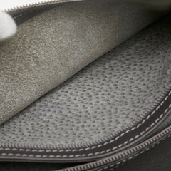 ロエベ アナグラムロゴ パスポートケース グレー レザー レディース LOEWE 【中古】
