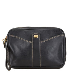 ダンヒル クラッチバッグ セカンドバッグ ブラック レザー メンズ Dunhill 【中古】