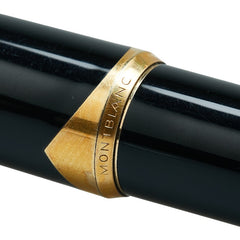 モンブラン No.121 万年筆 ブラック ゴールド K18YG イエローゴールド プラスチック メンズ MONTBLANC 【中古】