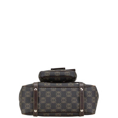 ロエベ アナグラム ハンドバッグ トートバッグ ブラウン PVC レザー レディース LOEWE 【中古】