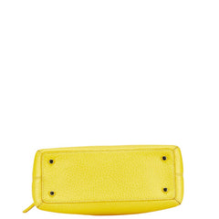 ケイトスペード バイカラー ハンドバッグ ショルダーバッグ 2WAY ベージュ イエロー レザー レディース Kate Spade 【中古】