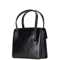 グッチ ハンドバッグ ブラック レザー レディース GUCCI 【中古】