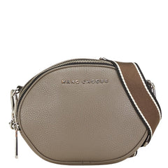 マークジェイコブス 斜め掛け ショルダーバッグ グレー レザー レディース MARC JACOBS 【中古】