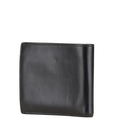 グッチ ロゴ 二つ折り財布 547586 ブラック レザー メンズ GUCCI 【中古】