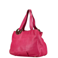 マイケルコース MKロゴ トートバッグ ショルダーバッグ ピンク レザー レディース Michael Kors 【中古】