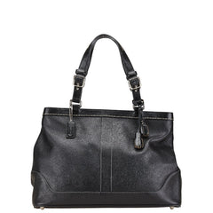 コーチ ハンドバッグ 7468 ブラック レザー レディース COACH 【中古】