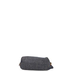 ハンティングワールド トートバッグ ショルダーバッグ ネイビー ブラウン キャンバス レザー レディース HUNTING WORLD 【中古】