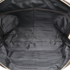 バーバリー ビジネスバッグ ブリーフケース 書類カバン ブラウン ナイロン レザー メンズ BURBERRY 【中古】