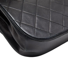 シャネル マトラッセ ココマーク チェーン ショルダーバッグ ブラック ラムスキン レディース CHANEL 【中古】