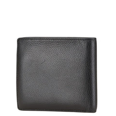 バレンシアガ ロゴ 二つ折り財布 ブラック レザー レディース BALENCIAGA 【中古】
