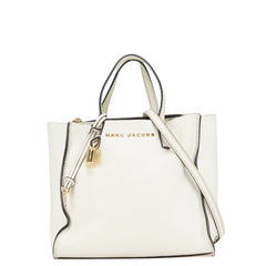 マークジェイコブス ショルダーバッグ ハンドバッグ 2WAY ホワイト レザー レディース MARC JACOBS 【中古】