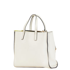 マークジェイコブス ショルダーバッグ ハンドバッグ 2WAY ホワイト レザー レディース MARC JACOBS 【中古】