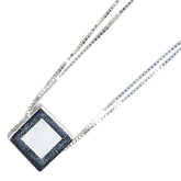 K14WG ホワイトゴールド シエル キュービックジルコニア キュービック ペンダントネックレス レディース 【中古】