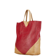 セリーヌ ハンドバッグ トートバッグ レッド ベージュ レザー レディース CELINE 【中古】